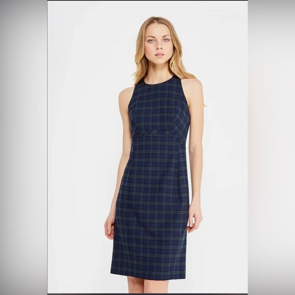 Banana Republic Green Halter Sheath Dress Midi